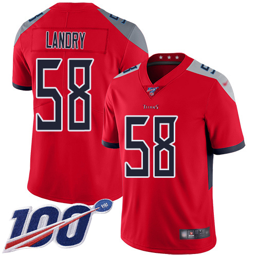 Tennessee Titans Limited Red Men Harold Landry Jersey NFL Football #58 100th Season Inverted Legend